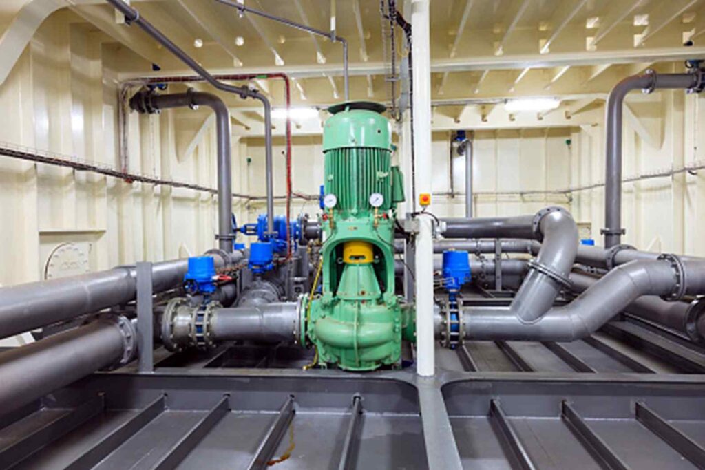 Industrial pump system in Northern California